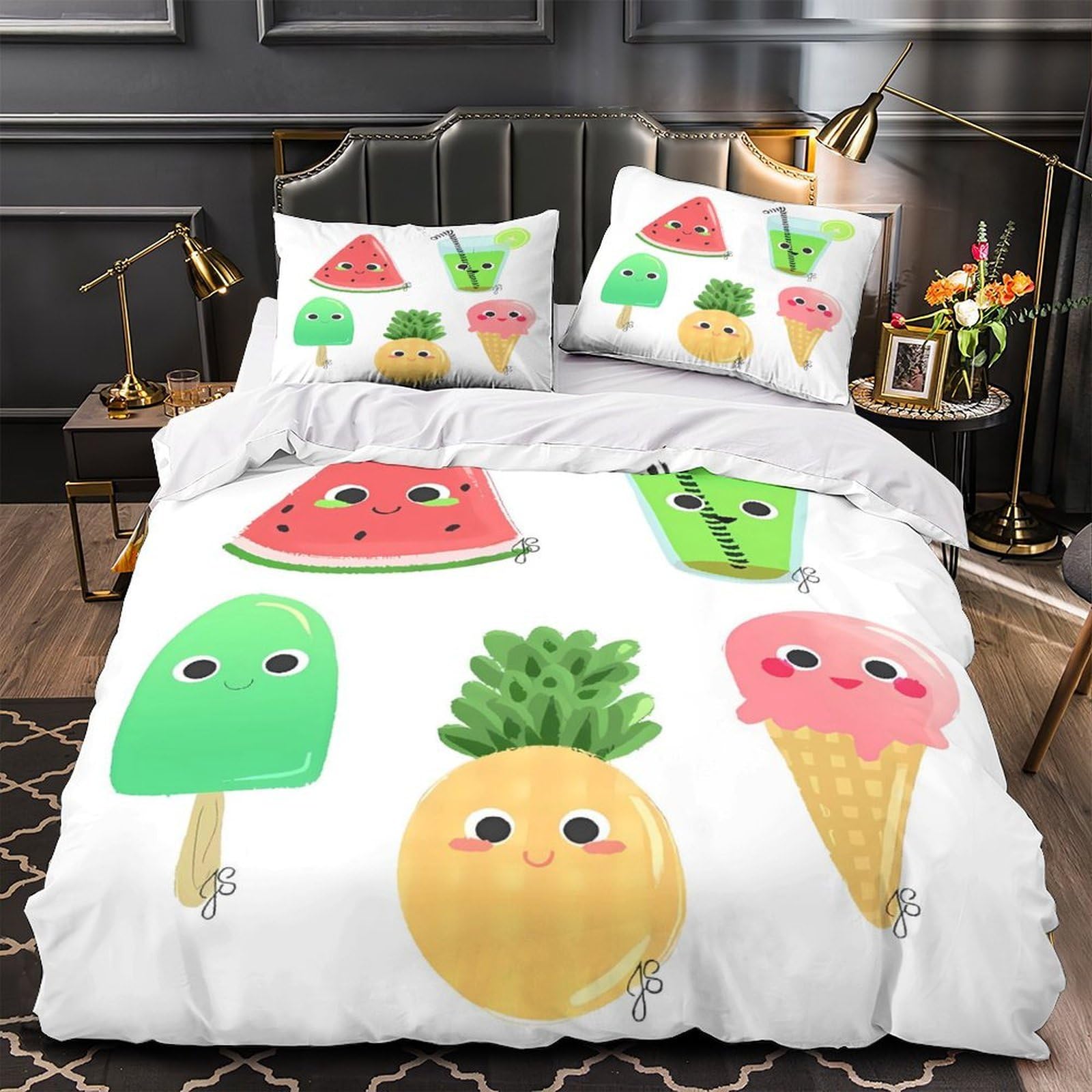 Parure de lit œuf au plat super douce pour peaux sensibles et allergiques