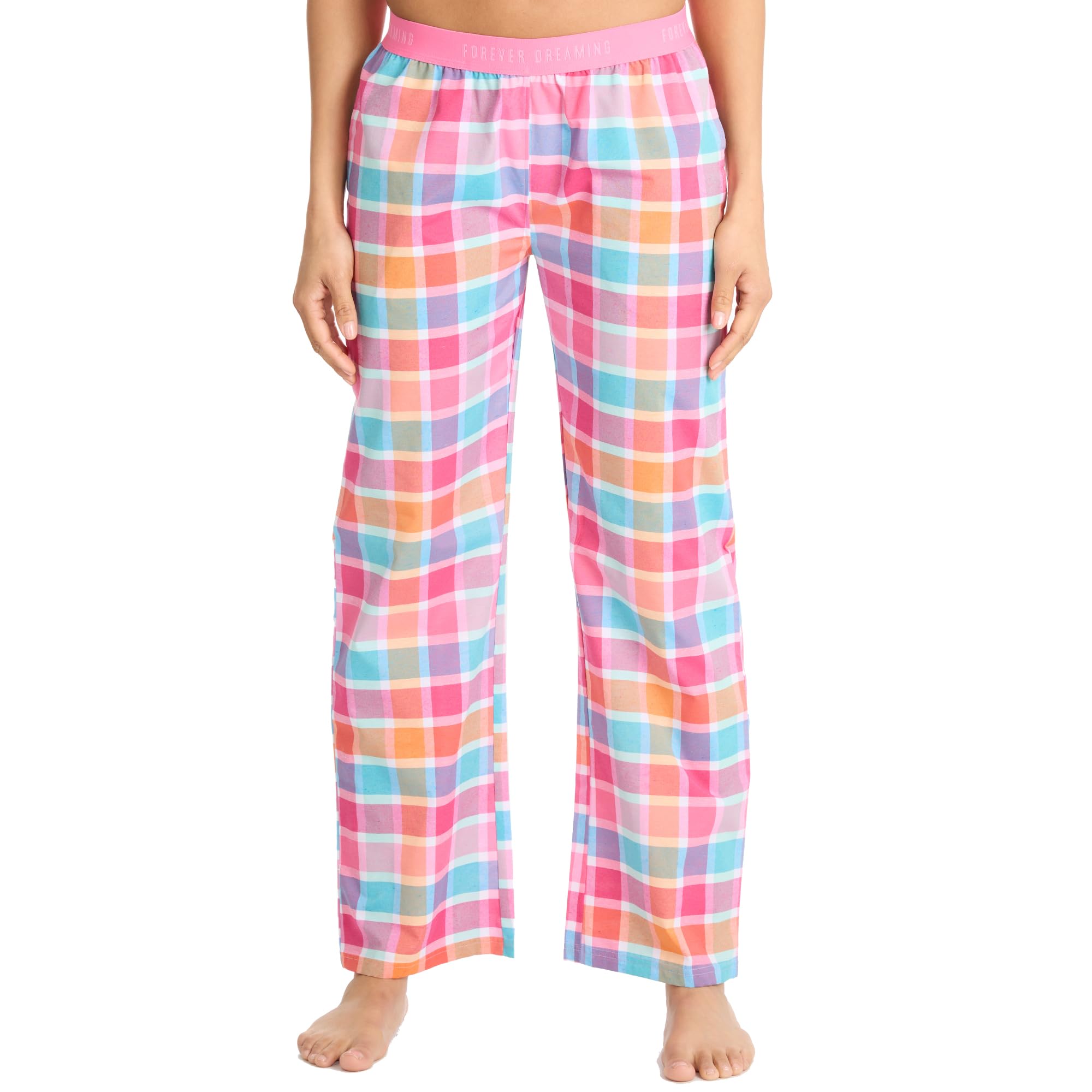 Undercover Ladies Check Lounge Pants 34B1973 Pink Small