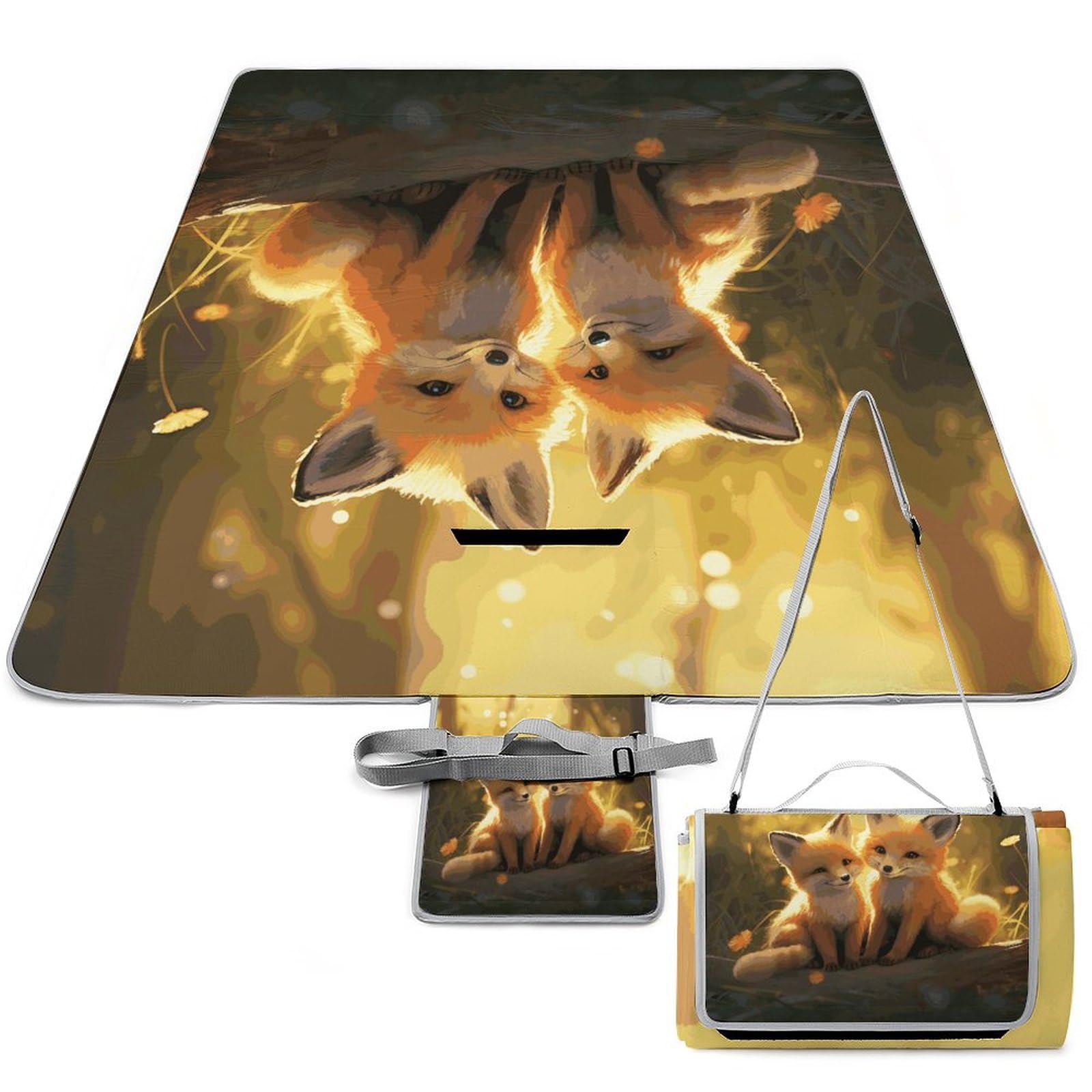Tapis de pique-nique imperméable pliable grand format couverture de plage camping