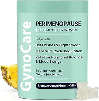 Perimenopause Supplements Women | Premenopausal Gummy Vitamins | Relief for Hormonal Balance & Mood Swings | Supports Menstrual Cycle Regulation | 60 Vegan Gummies