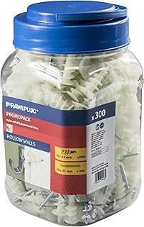 Rawlplug Plasterboard Fixings Pack of 300 Mad...,