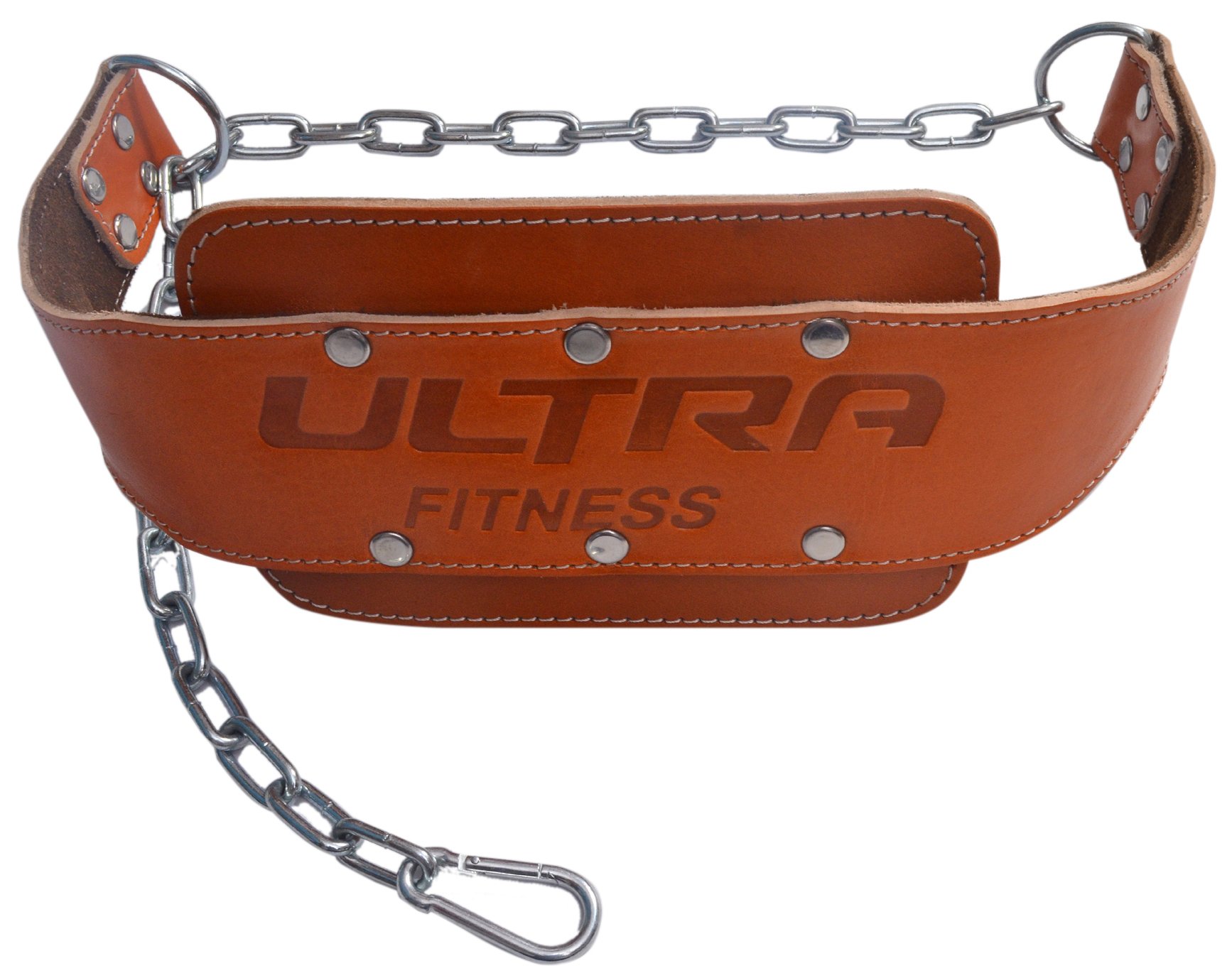 ULTRA FITNESS Leather Dipping Belt Pro Dip Belt For pull ups and dips