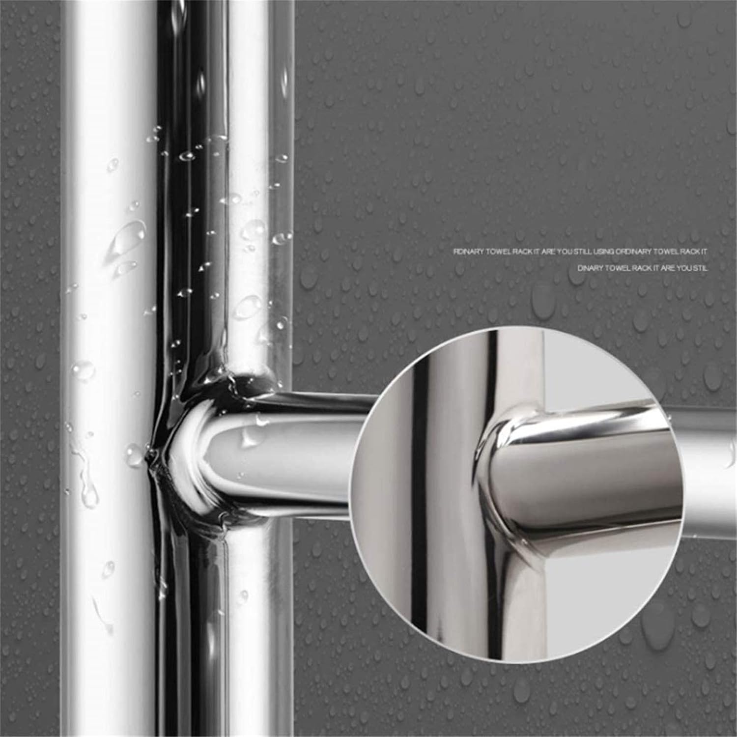Bathroom Wall Heater Towel Warmer,Electric Towel Rack,Towel Warmer Wall-Mount Luxurious Stainless Steel Safety Energy Saving Towel Dryer Home Bathroom Accessories (Hardwired)