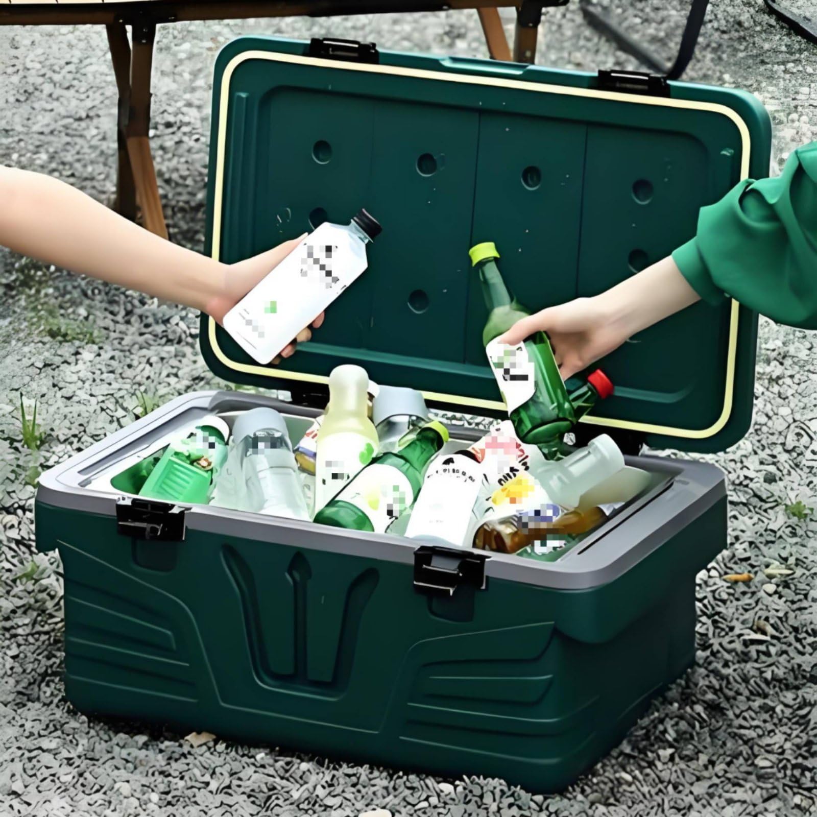 Box Termico con Coperchio Isolamento a Lunga Durata Contenitore Isotermico Portatile Leggera Scatola Termica Riutilizzabile per Ambulante