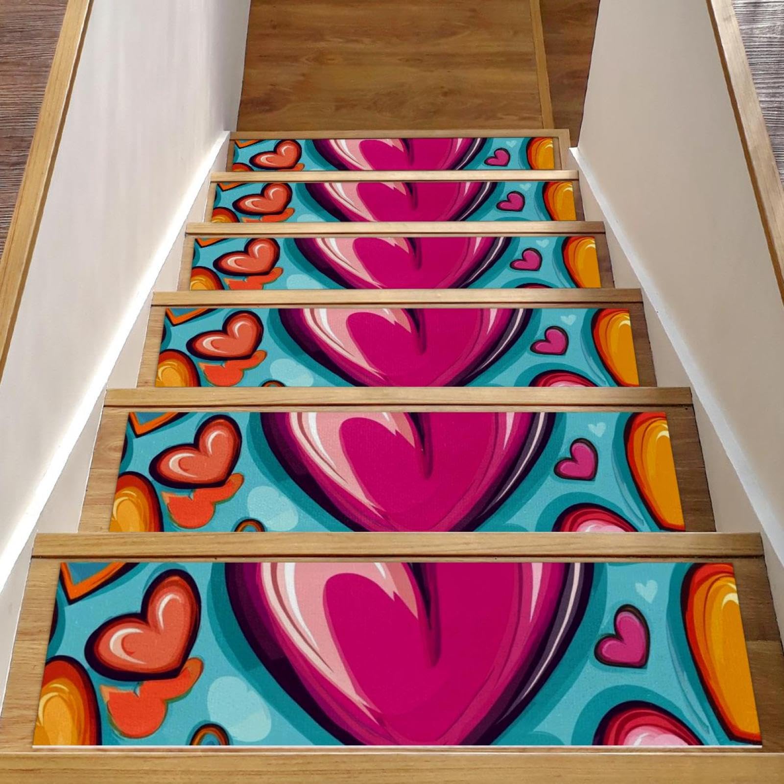 Tapis d'escalier antidérapants réutilisables haute performance de 20x76cm