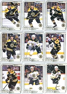 2018-19 O-Pee-Chee Hockey Boston Bruins Team Set of 19 Cards: David Pastrnak(#11), Tuukka Rask(#35), Sean Kuraly(#64), Brad Marchand(#70), Patrice Bergeron(#102), Torey Krug(#149), Danton Heinen(#172), Riley Nash(#193), Jake DeBrusk(#222), David Krejci(#265), Charlie McAvoy(#299), David Backes(#327), Zdeno Chara(#362), Tim Schaller(#388), Anders Bjork(#402), Rick Nash(#440), Brandon Carlo(#444), Anton Khudobin(#475), plus more