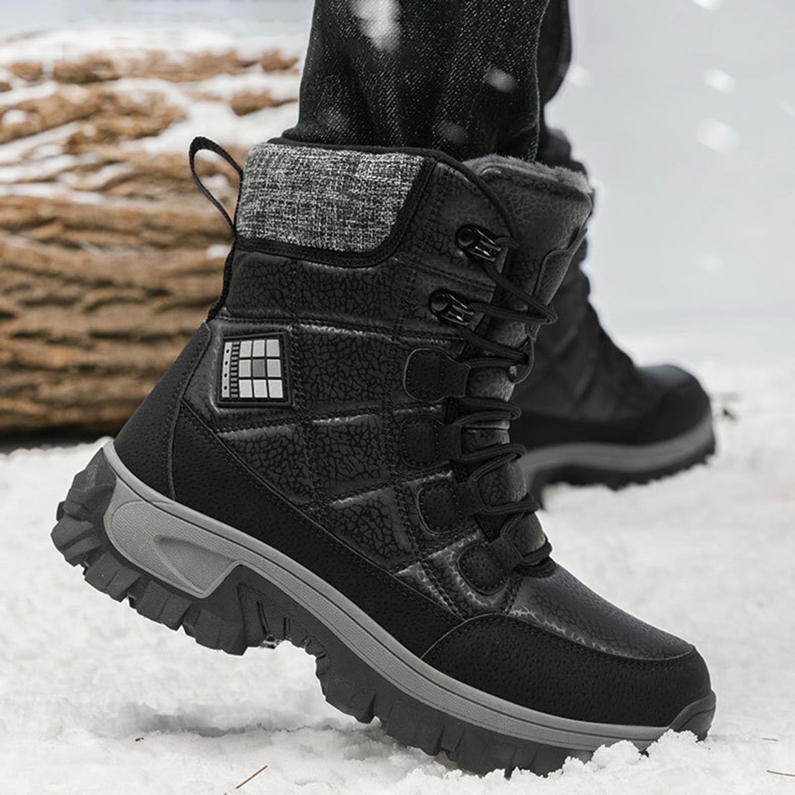 Stivali da Neve Unisex con Termica Outdoor | Stivali Coppia Caldi con Interna, Design Unisex per Inverno, Neve, Viaggi e Tempo Libero