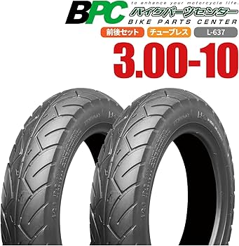 Amazon.co.jp: 3.00-10 TL L-637 300-10 BPCタイヤ バイク オートバイ