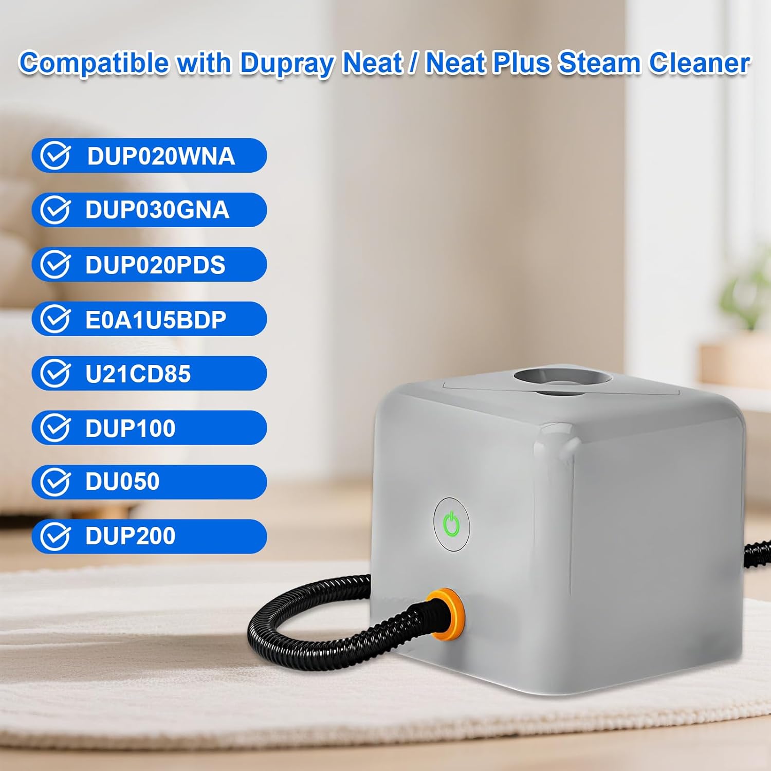 19-Piece Steam Cleaner Accessories Kit, Compatible with Dupray Steam Cleaner etc — Ideal for Deep Cleaning Floors, Grout, Soft Padding & Multiple Surfaces. Professional Multifunctional Set