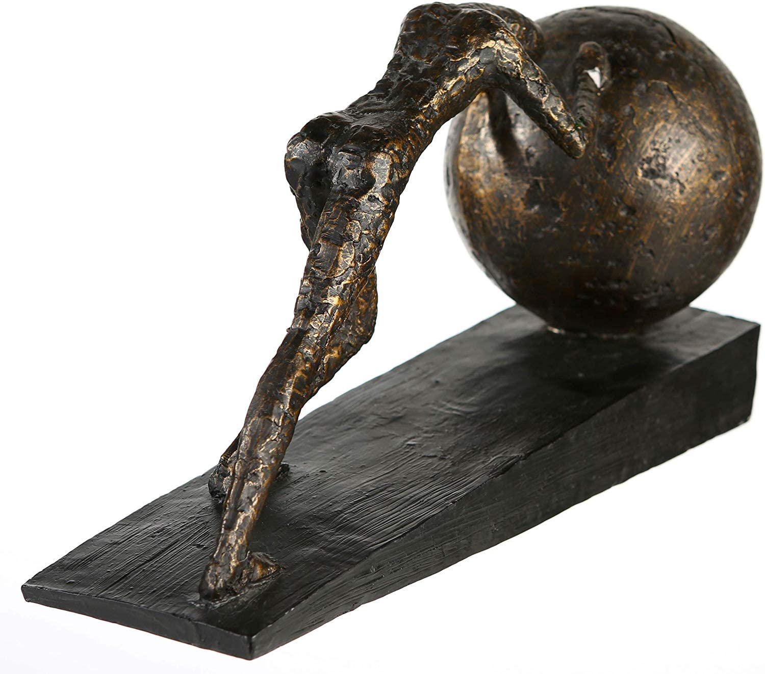 Casablanca Design Skulptur Heavy Ball Höhe 21.5 cm Länge 37 cm bronzeoptik aus Poly Wohnzimmer Skulpturen Deko Modern