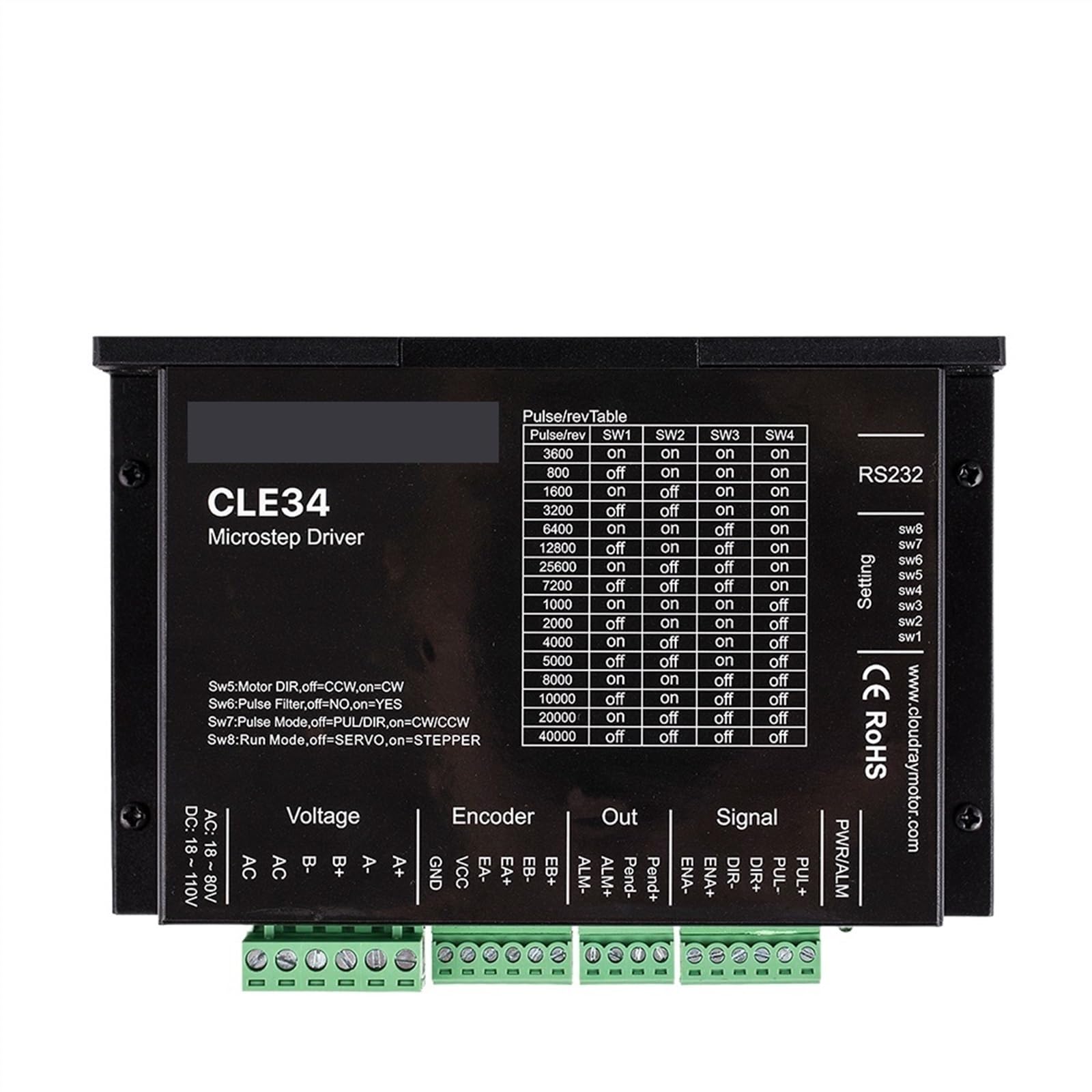 Schrittmotor Nema 34 Geschlossener Schrittmotorsatz Mit Encoder 8,5 Nm 4,9 A Und 20–80 VAC/24–100 VDC Treiber Mit 1,5 M Kostenlosem Kabel