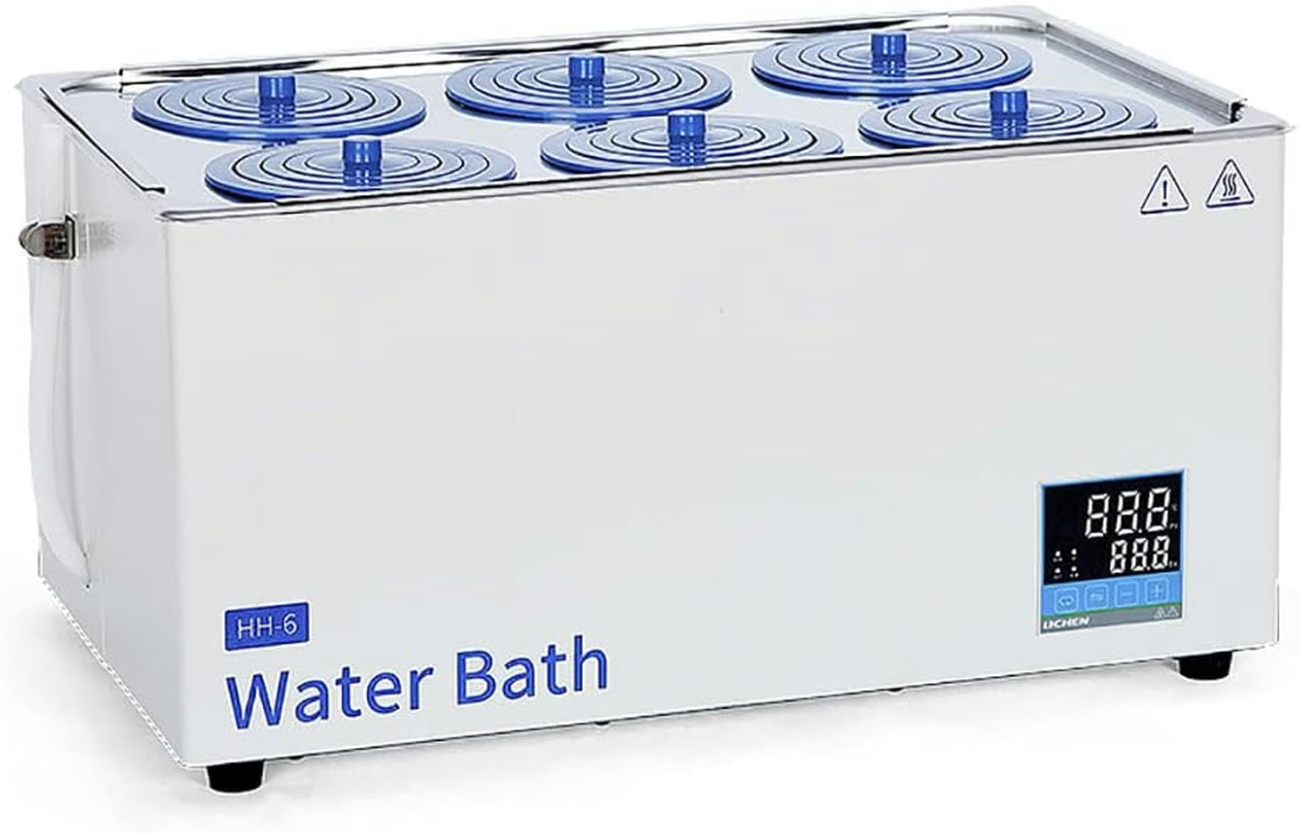 Baño María termostático Digital para Laboratorio, baño María termostático de Laboratorio con calefacción eléctrica de 1/2/4/6/8 Orificios, Volumen: 3 L/6,5 L/14 L/22 L/24 L, Temperatura Ambiente a 1