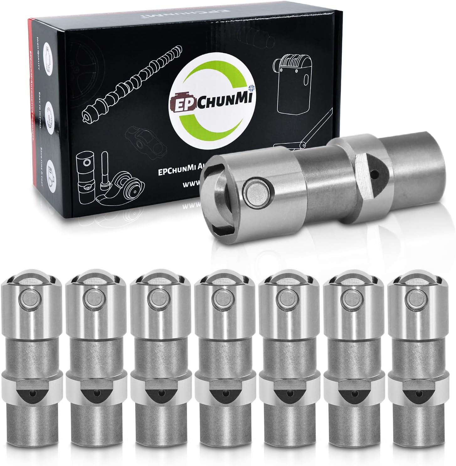 8Pcs Hydraulic Valve Lifter Kit For Ford 2003-2010 Super Duty F250 F350 F450 F550 6.0L V8 6.4L Diesel Engines Replaces 3C3Z-6500-AA 8C3Z-6C329-B JB-2104 HT-2104 L2104 VL114 HL2104