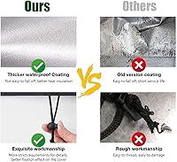 Vista 5 de LBTING Cubierta para hoguera, cubierta de 22 pulgadas para hoguera redonda de 18 a 22 pulgadas, impermeable, resistente al viento, a prueba