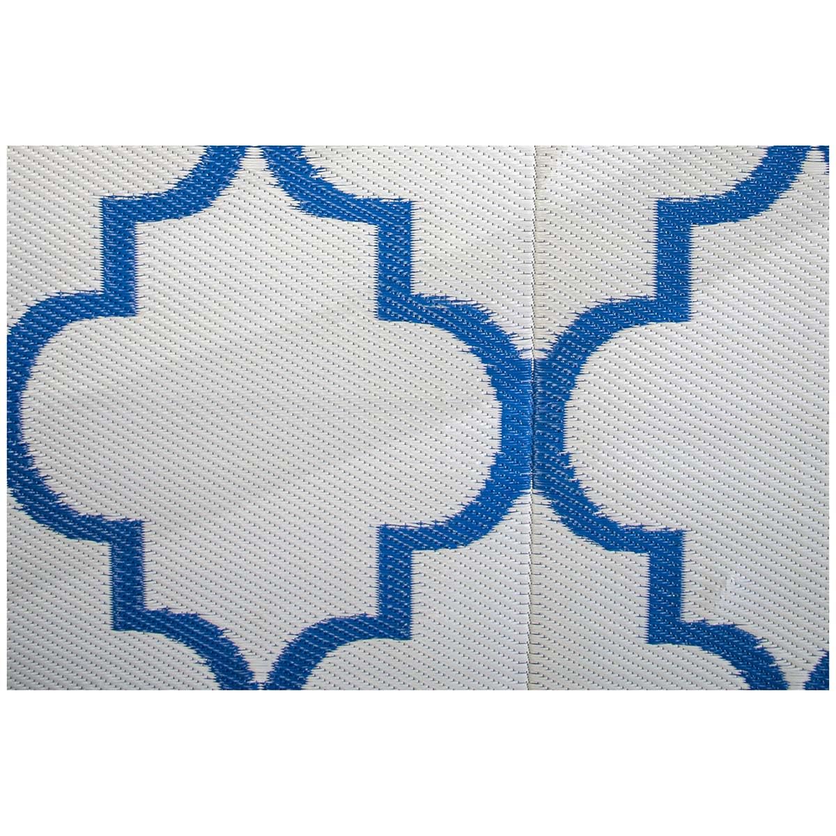 BO-CAMP BC Alfombra Casablanca XL blu per campeggiatori e outdoor, per comfort e praticità all’aperto