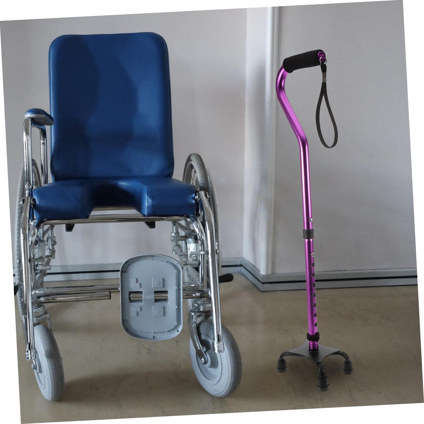 Bastón Ajustable con Mango Ergonómico para Personas Mayores y Mujeres