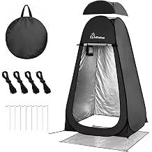 WolfWise Pop Up Universal Tent Portable Privacy Tent for Camping, Cycling, Toilet, Shower, Beach, Changing Room, Extra Large Tall and Spacious Tent Shelter