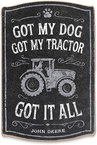 Miniatura 7 de John Deere - Letrero pequeño de madera para garaje o cueva de hombre, hecho con orgullo