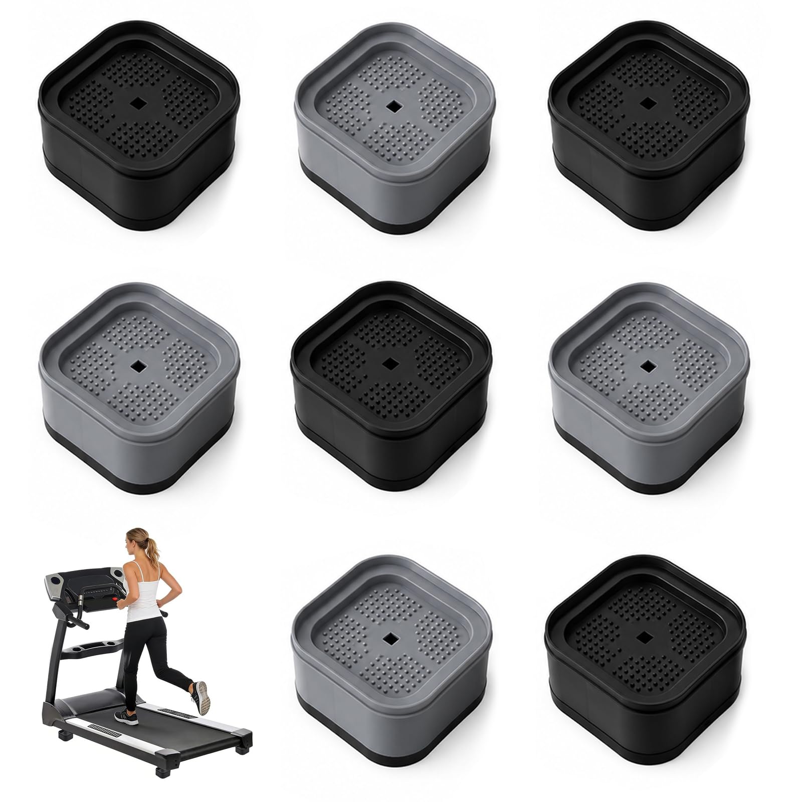 Heropen 8PCS Treadmill Incline Riser Blocks for Running Machine Leveling