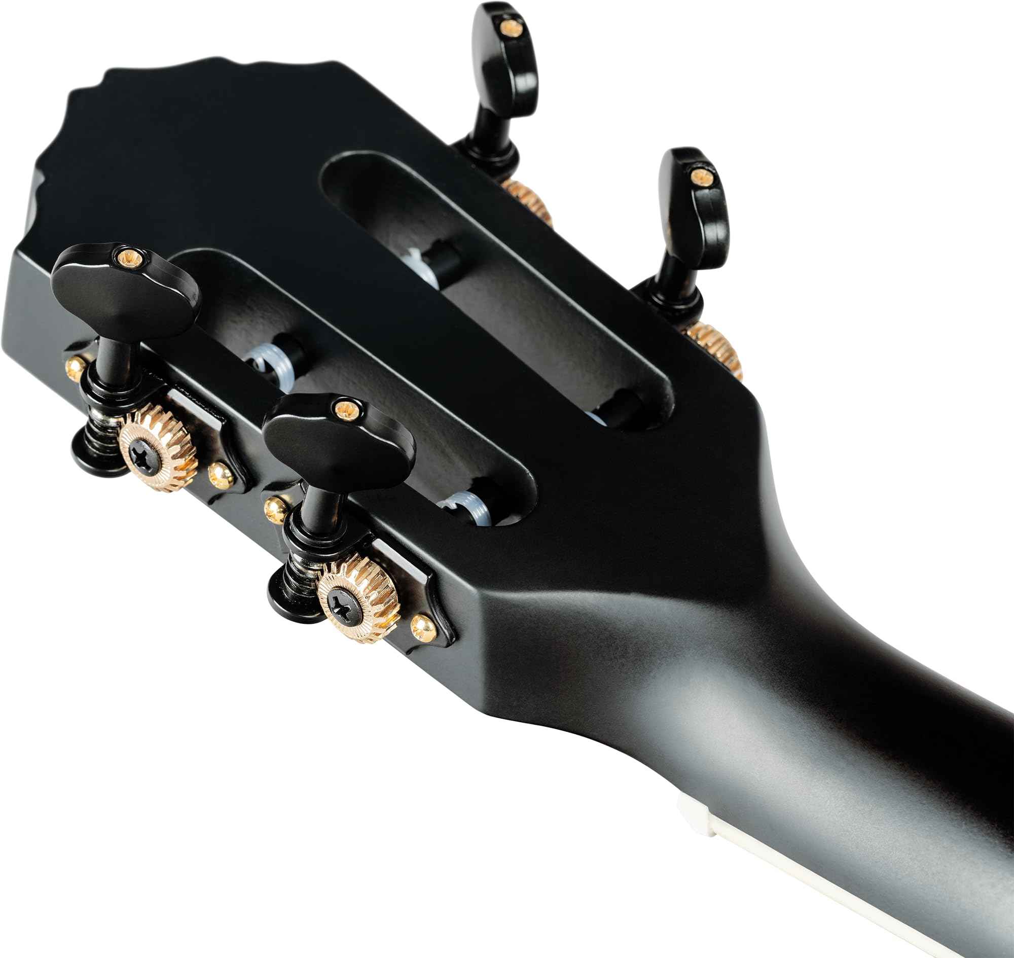 Ortega Guitars Ukulélé Ténor Électro-Acoustique – Corps Plein – Tourplayer Series – Housse Incluse – Épicéa/Okoumé, Noir (RTPS-U-SBK)