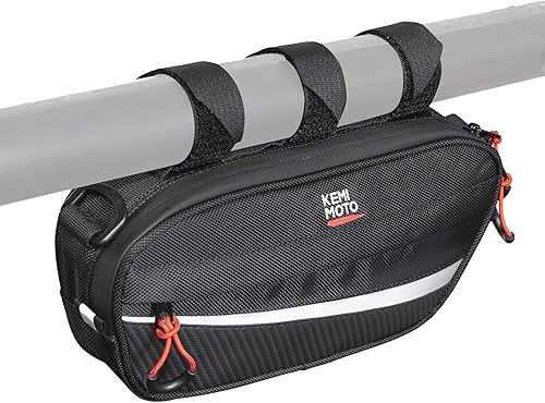 KEMIMOTO UTV Roll Cage Storage Bag Universal 1680D Grab Handle Storage Bag Dimensions 11" x 5" Side by Side Accessories Compatible with UTV, ATV, Golf Cart, Bike, Off-road Vehicle