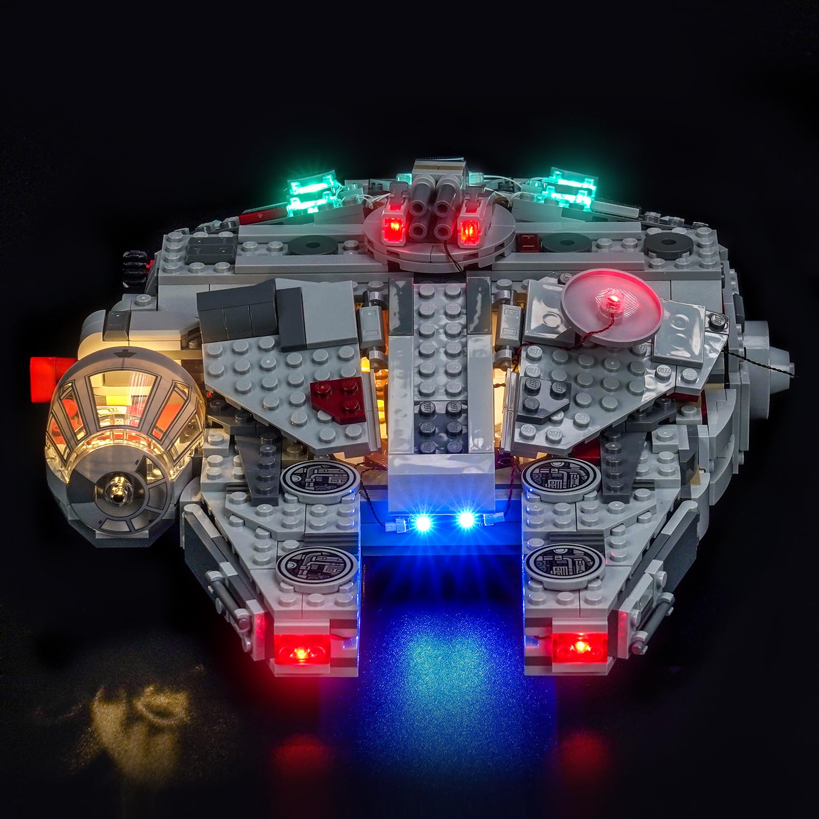 LocoLee Fernbedienung Licht Kompatibel mit Lego SMART Play: Millennium Falke (Kein - Lego-Set) Dekorative Beleuchtung Set Compatible with Lego 75426 Millennium Falcon