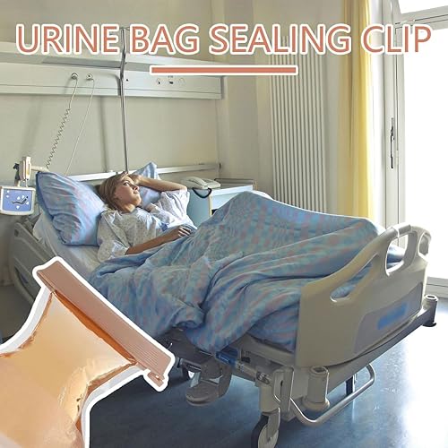 Miniatura 7 de Clip para bolsa de colostomía, juego de clips para bolsa de drenaje, suministros de ostomía para bolsa de drenaje de ostomía (carne, 10 unidades)