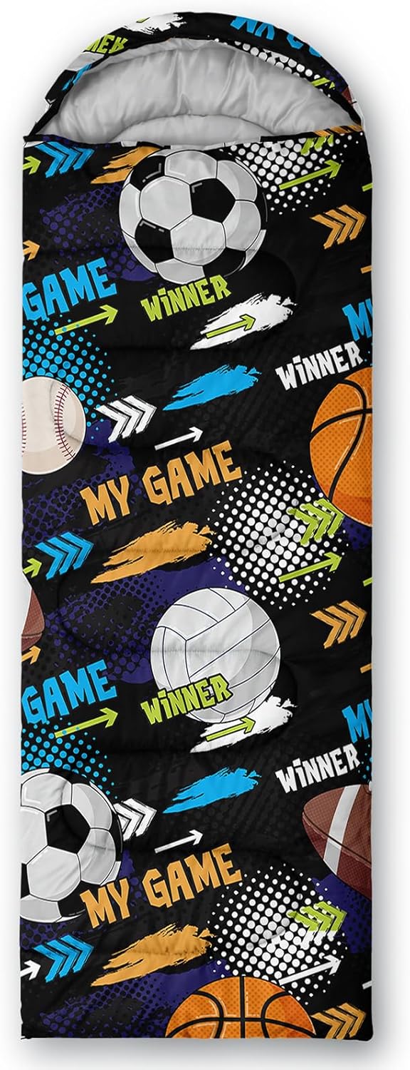 QOOMO Camping Sleeping Bags,3 Season Warm & Cool Weather,Lightweight,Waterproof Sleeping Bags for Adults & Kids Traveling,and Outdoors