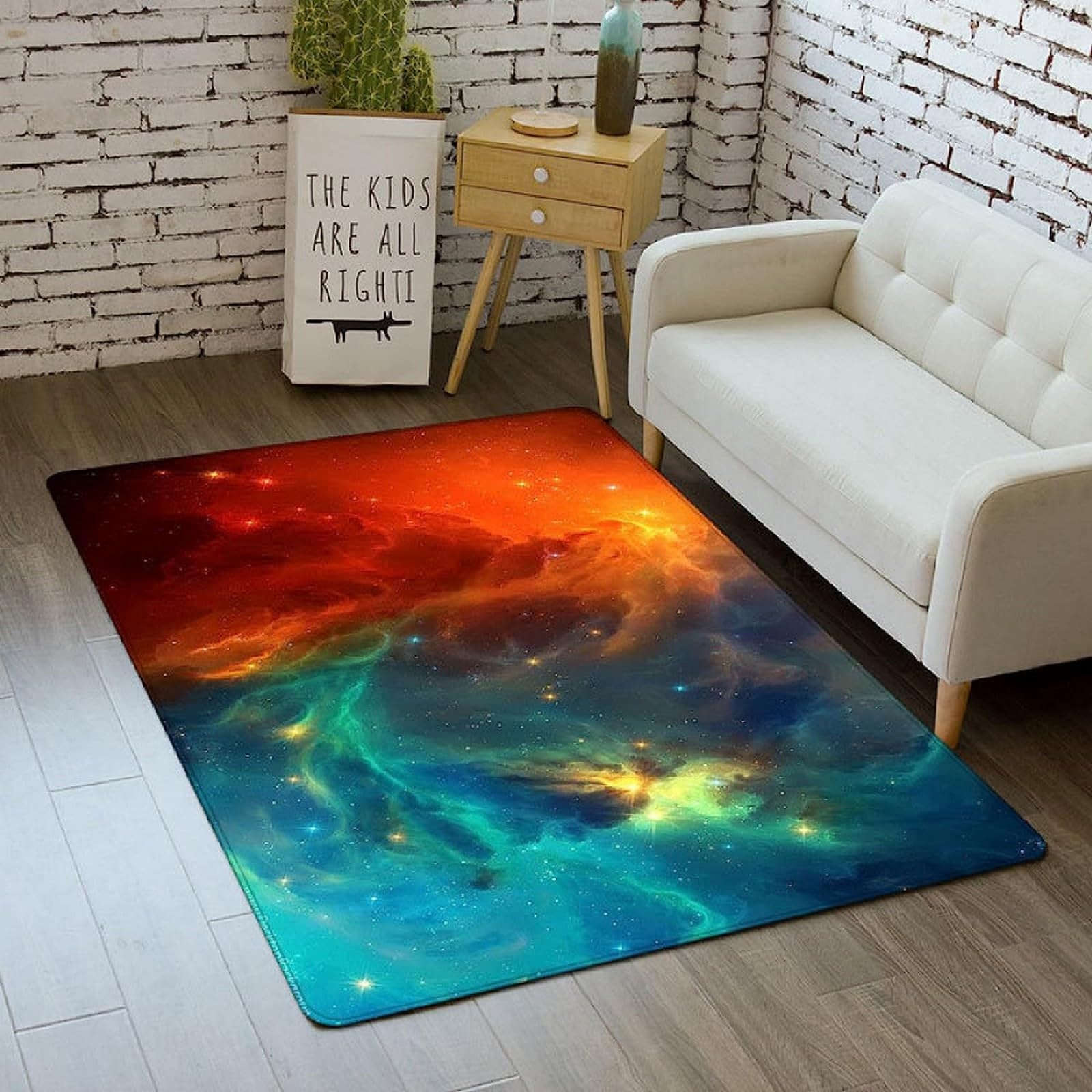 Tapis de sol grand modèle Voie Lactée 3D aux finitions intérieures premium