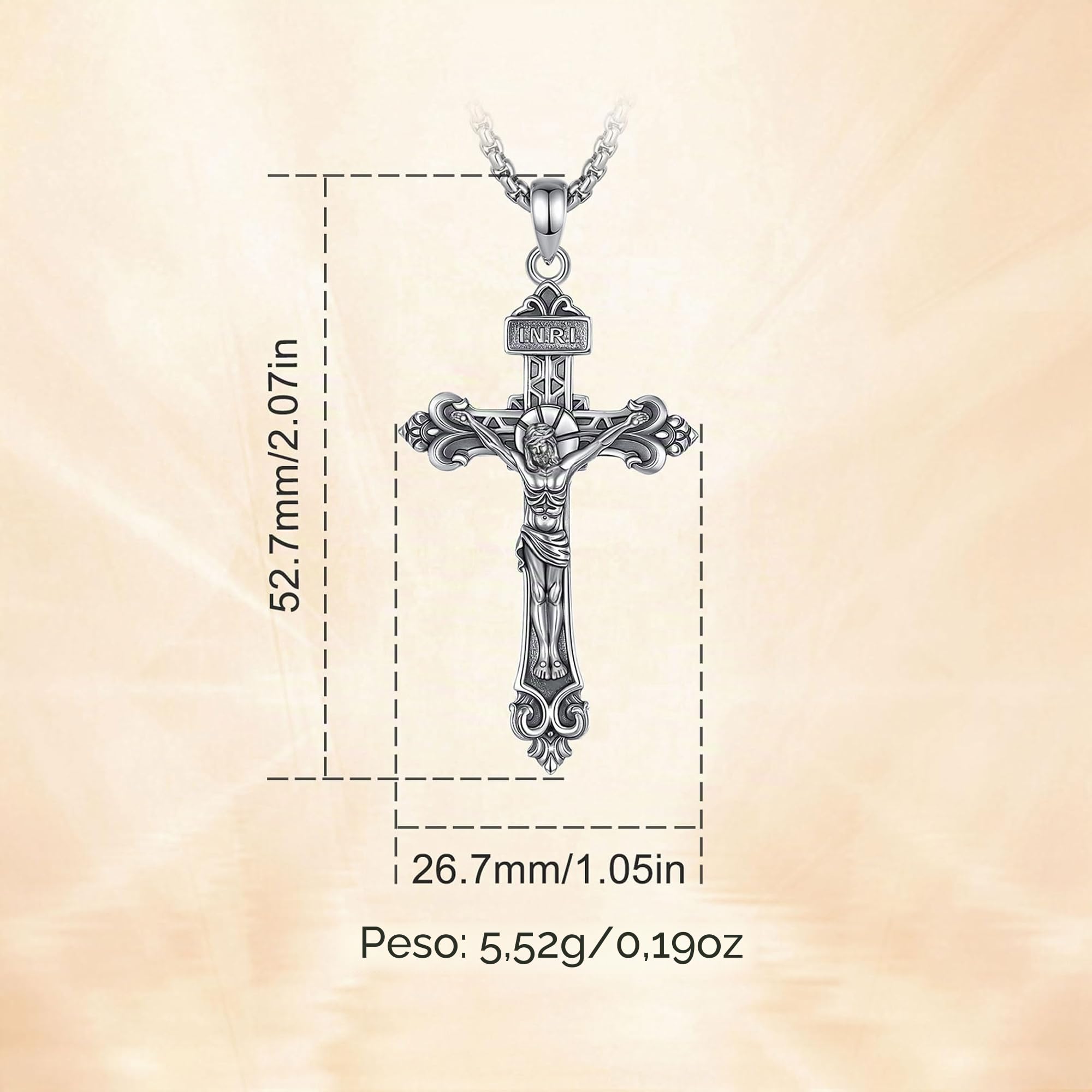 AEONSLOVE Medaglia Madonna Miracolosa Argento 925 Collana Croce di San Benedetto/Croce Ortodossa/Crocifisso per Uomo Donna, Ciondolo San Michele Arcangelo/Cristoforo, Gioielli Religiosi