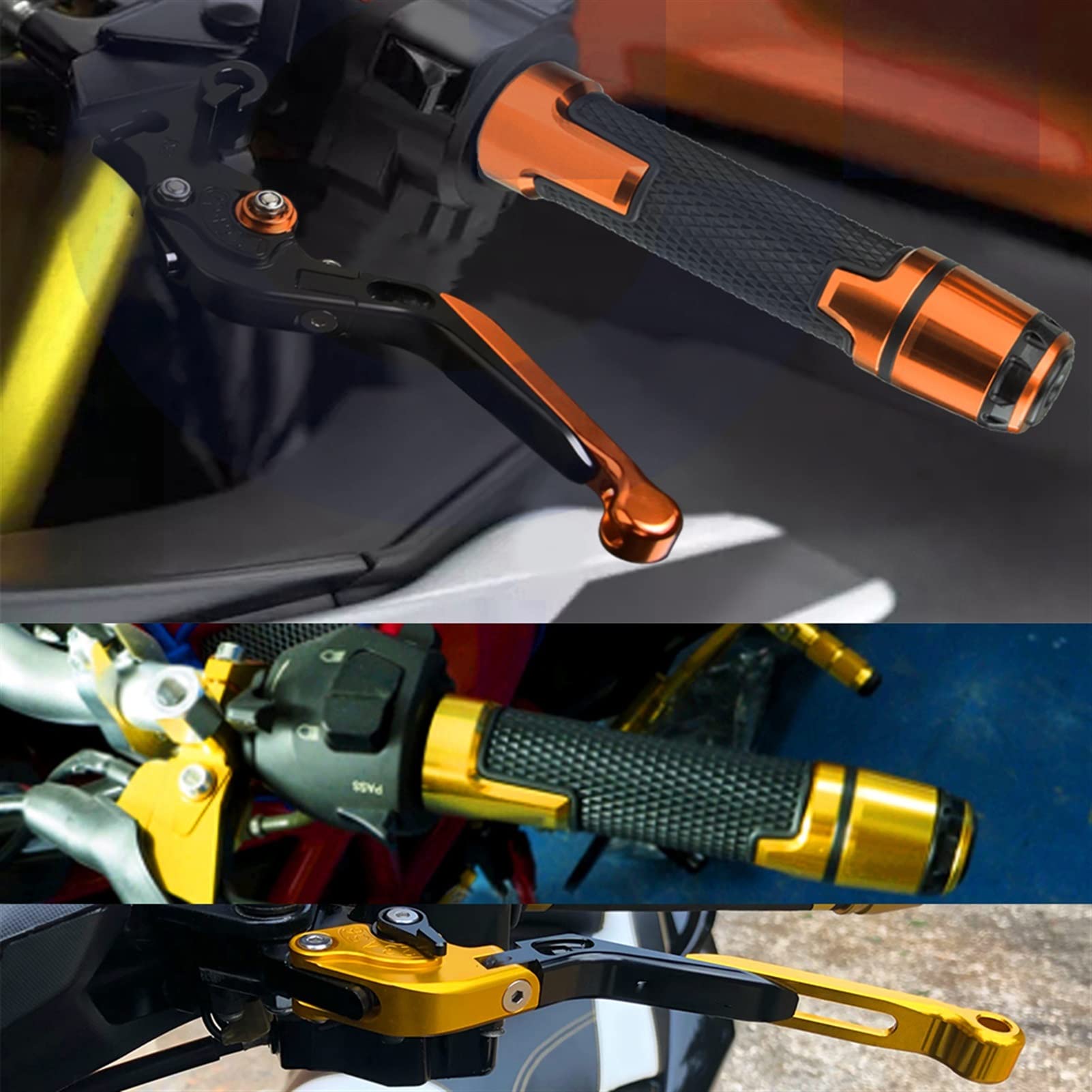 Per CBR 1000RR 2008 2009 2010 2011 2012 2013 2014 2015 2016 CBR1000RR Moto Leva Di Frizione Del Freno + 22 MILLIMETRI Manopole