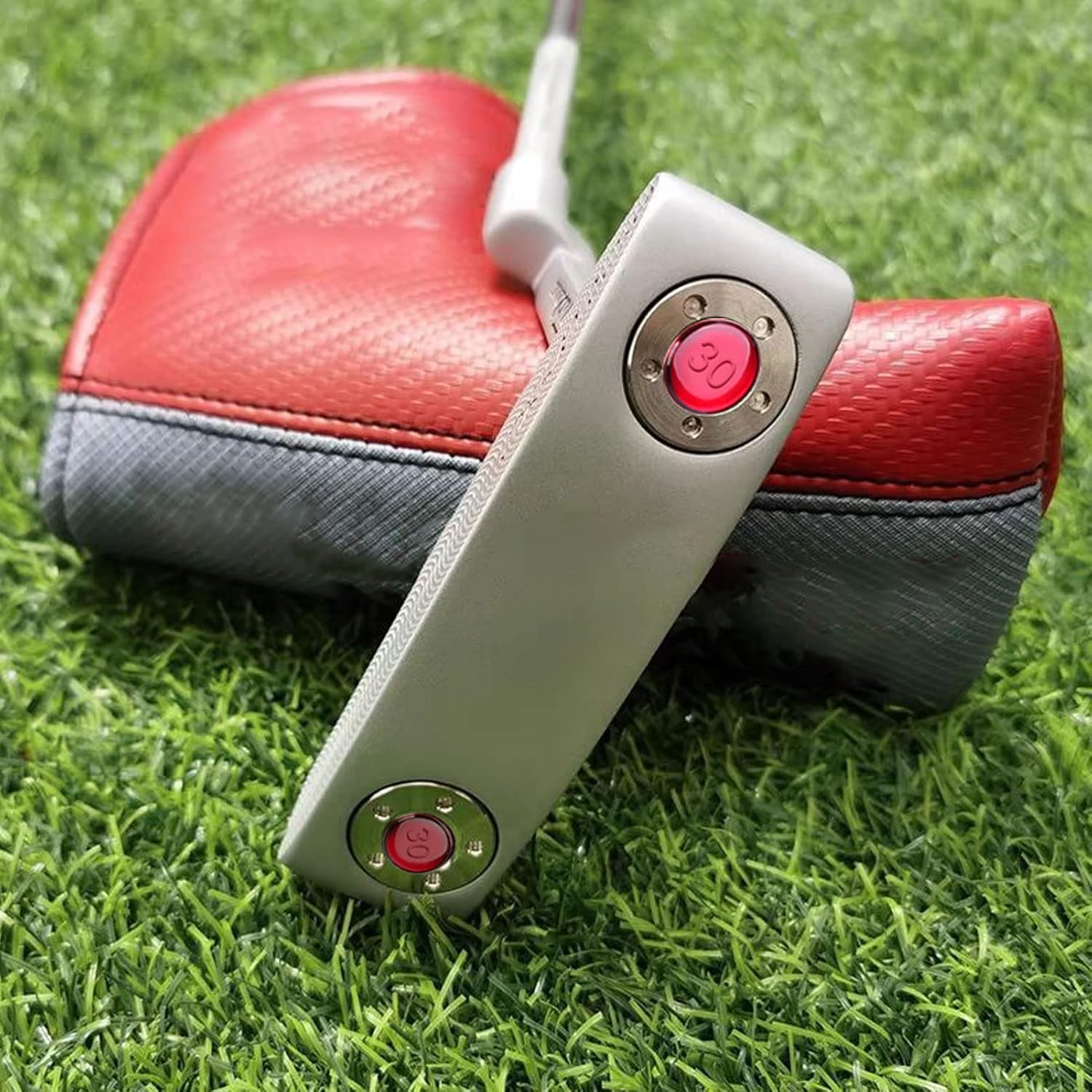 OUKENS Golf Putter Weights set, 2pcs 25-40g Red Golf Putter Weights and Golf Wrench Spanner Tool For Scotty Cameron Putters (30G)