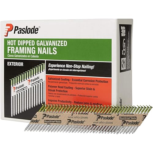 Paslode, Framing Nails, 650381, HDG 30 Degree Round Head, 2 inch x .113 Gauge, 2,000 per Box