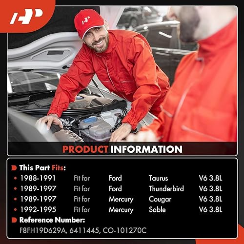 Miniatura 2 de A-Premium Compresor de AC con embrague compatible con Ford Taurus 3.8L 1988-1991, Thunderbird 3.8L 1989-1997, Mercury Cougar 3.8L 1989-1997, Sable