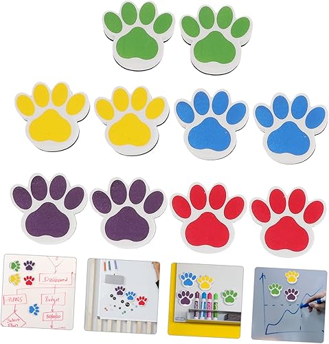 Miniatura 5 de Operitacx 20 borradores de pizarra blanca, herramientas para pizarra magnética, calendario de pared, calendario de pizarra blanca, borradores de