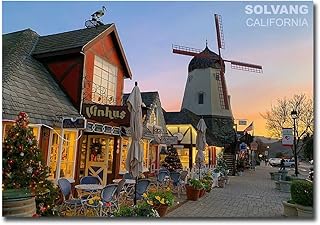 Solvang City in Santa Barbara County, California Travel Refrigerator Magnet Size 2.5" x 3.5"