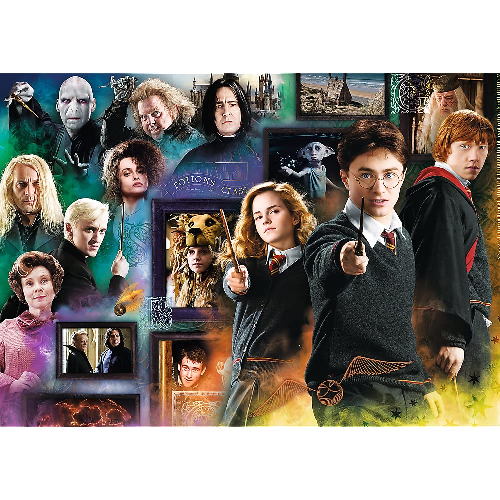 Trefl, Puzzle, Harry Potter el Mundo Mágico, de 1000 Piezas, Puzzles con Personajes, Ron, Hermione, Hogwarts, Rompecabezas, Pasatiempo Creativo, Regalo, Diversión — view 2