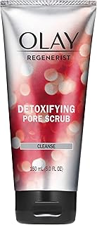 Sponsored Ad - Facial Cleanser by Olay Regenerist, Detoxifying Pore Scrub & Exfoliator, 5 Oz (Pack of 3)