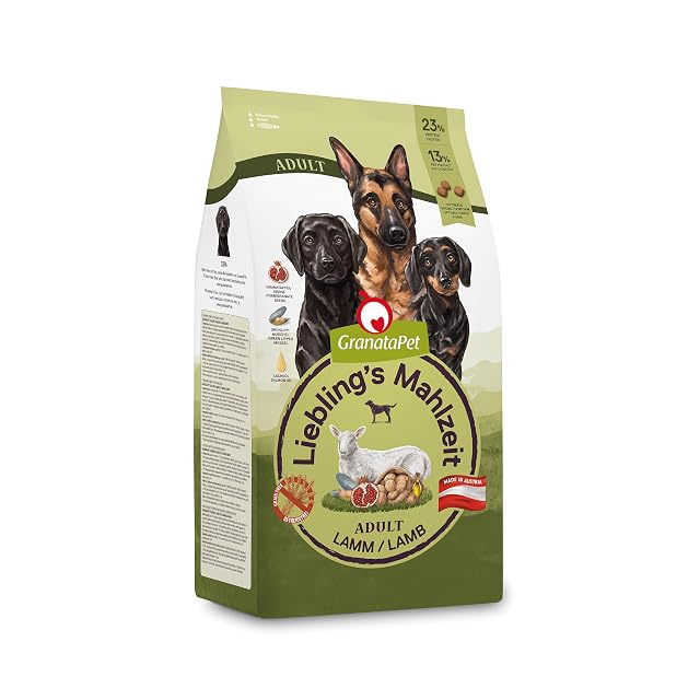 GranataPet Comida Favorita para Adultos, Cordero, 1,8 kg, Comida Seca para Perros