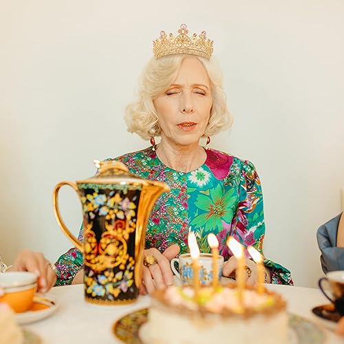 Miniatura 5 de Aprince Tiaras y coronas redondas de cristal dorado champán para mujer, tiaras para niñas, diadema de diamantes de imitación, tiara para mujer,