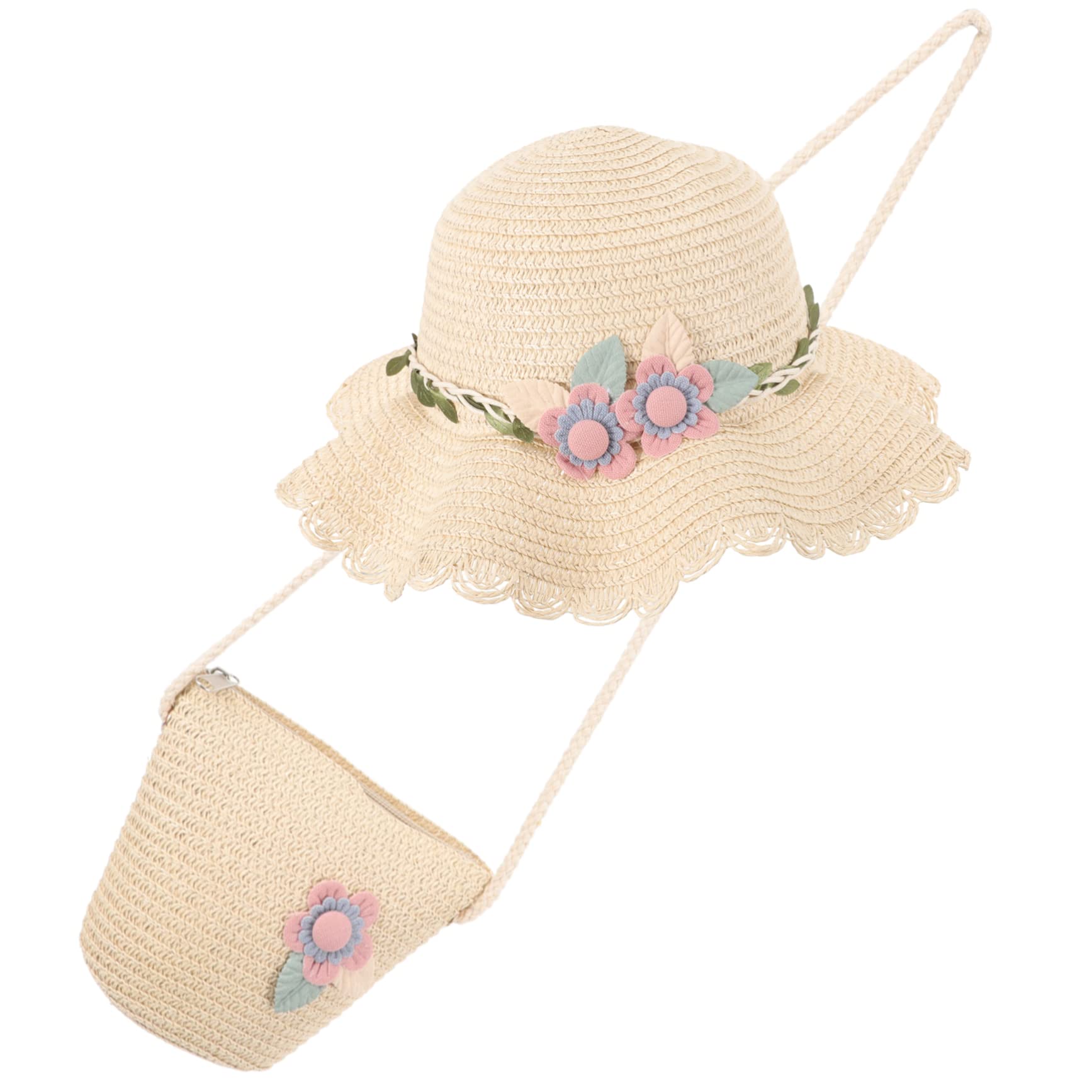 VALICLUD 2 Juegos Sombrero de Sol para Sombrero de Las niñas Sombreros de niña Sombreros para pequeños Borde Playa Sombrero para el Sol Sombreros y Gorras de niña