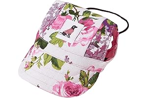 QWINEE Dog Baseball Cap Puppy Visor Cap