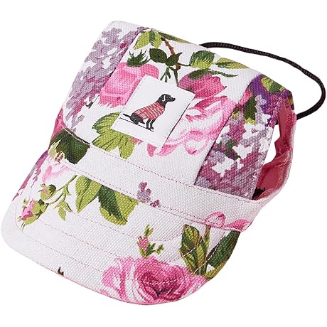 QWINEE Dog Baseball Cap Puppy Visor Cap