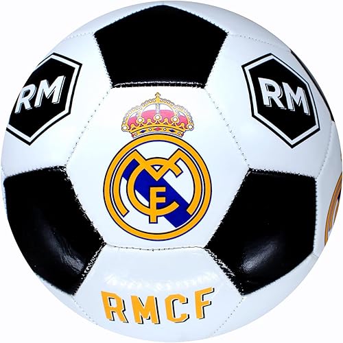 Icon Sports Compatible con pelota de fútbol del Real Madrid, con licencia oficial, tamaño 5