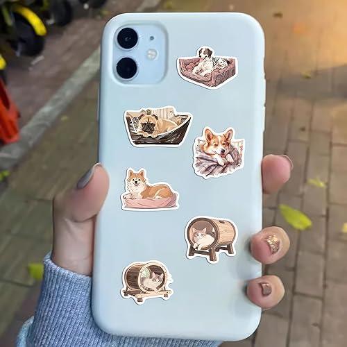 Miniatura 10 de 50 calcomanías de fantasía mágica de medianoche Kawaii para botellas de agua para niños, adolescentes, niñas, calcomanías moradas, calcomanías