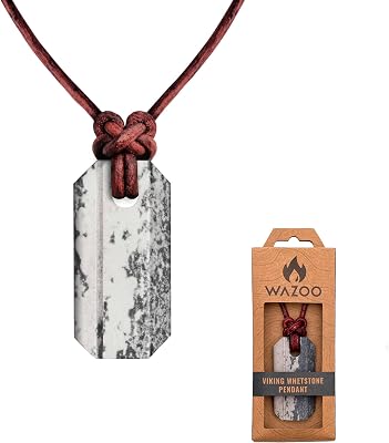 Gear Viking Whetstone Knife Sharpener, Norse Knotwork