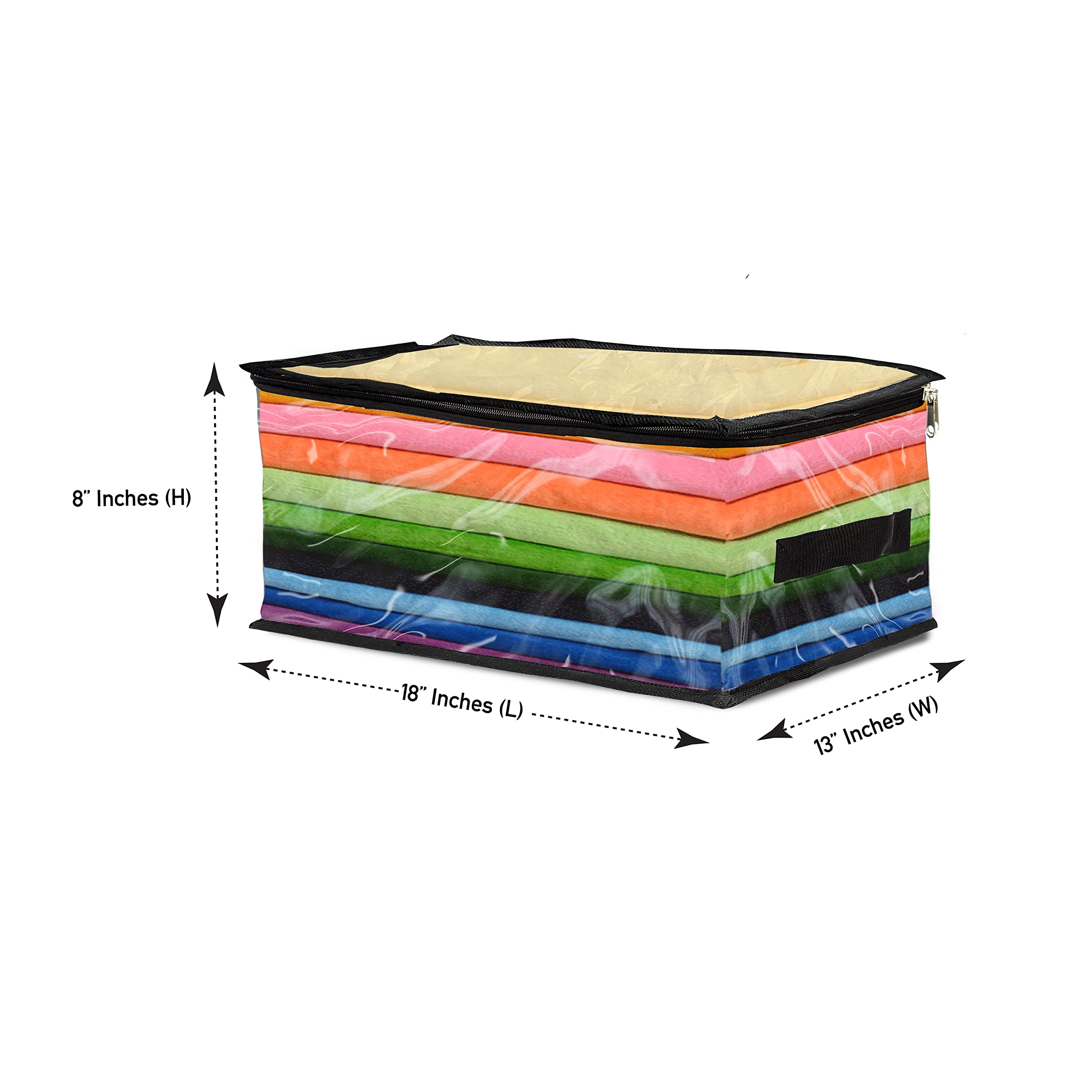 Covers & all Clear Storage Bag, Heavy Duty Clear PVC fabric, 20 mil, Multi-purpose organizer with zipper and handles (18