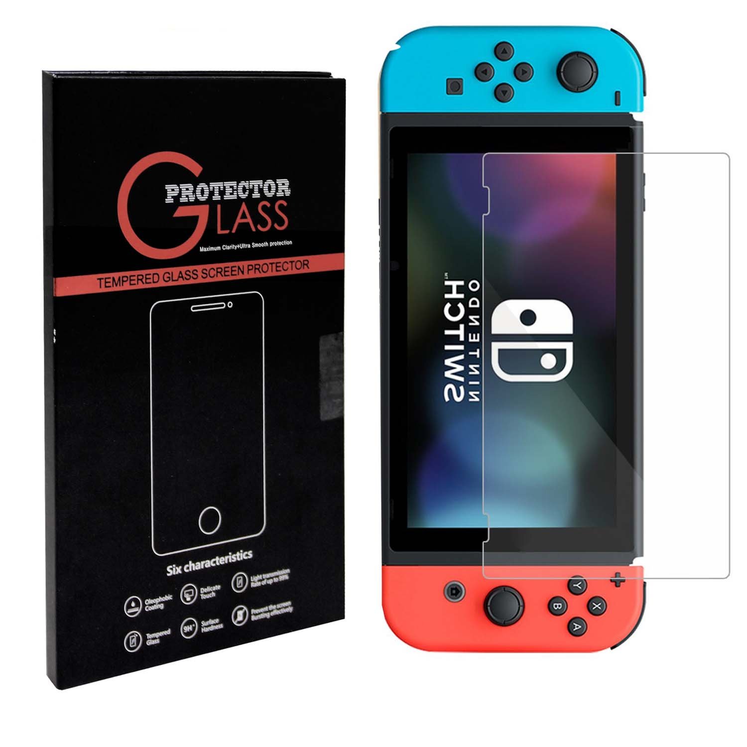 Jietron Tempered Glass Screen Protector for Nintendo Switch