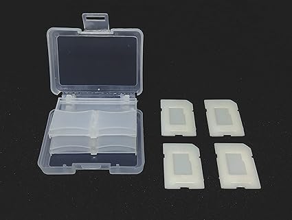 FND Card case 8 in 1 SD 4 in 1 Micro sd, SDHC Memory Card Case Holder Box Storage Hard Plastic Transparent Holder