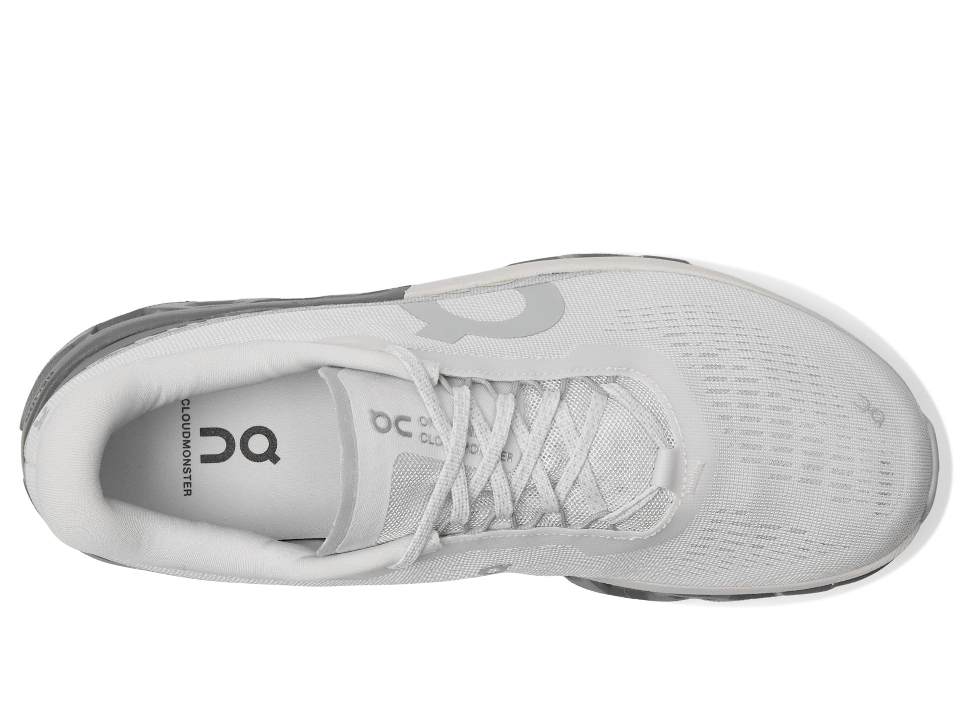 On Men's Cloudmonster 2 Sneaker, Frost/Rock, 14